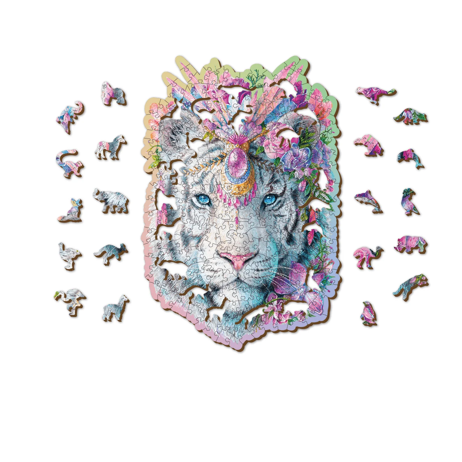 Mystischer Tiger Puzzle | Holz Puzzle - Image 10