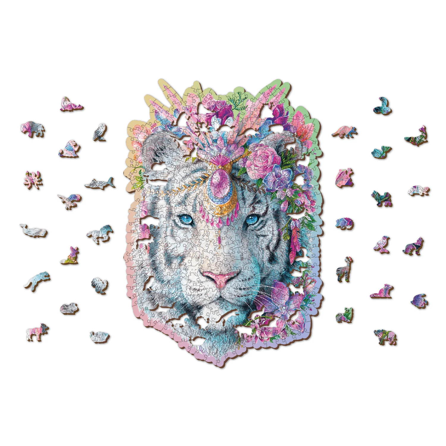 Mystischer Tiger Puzzle | Holz Puzzle - Image 4